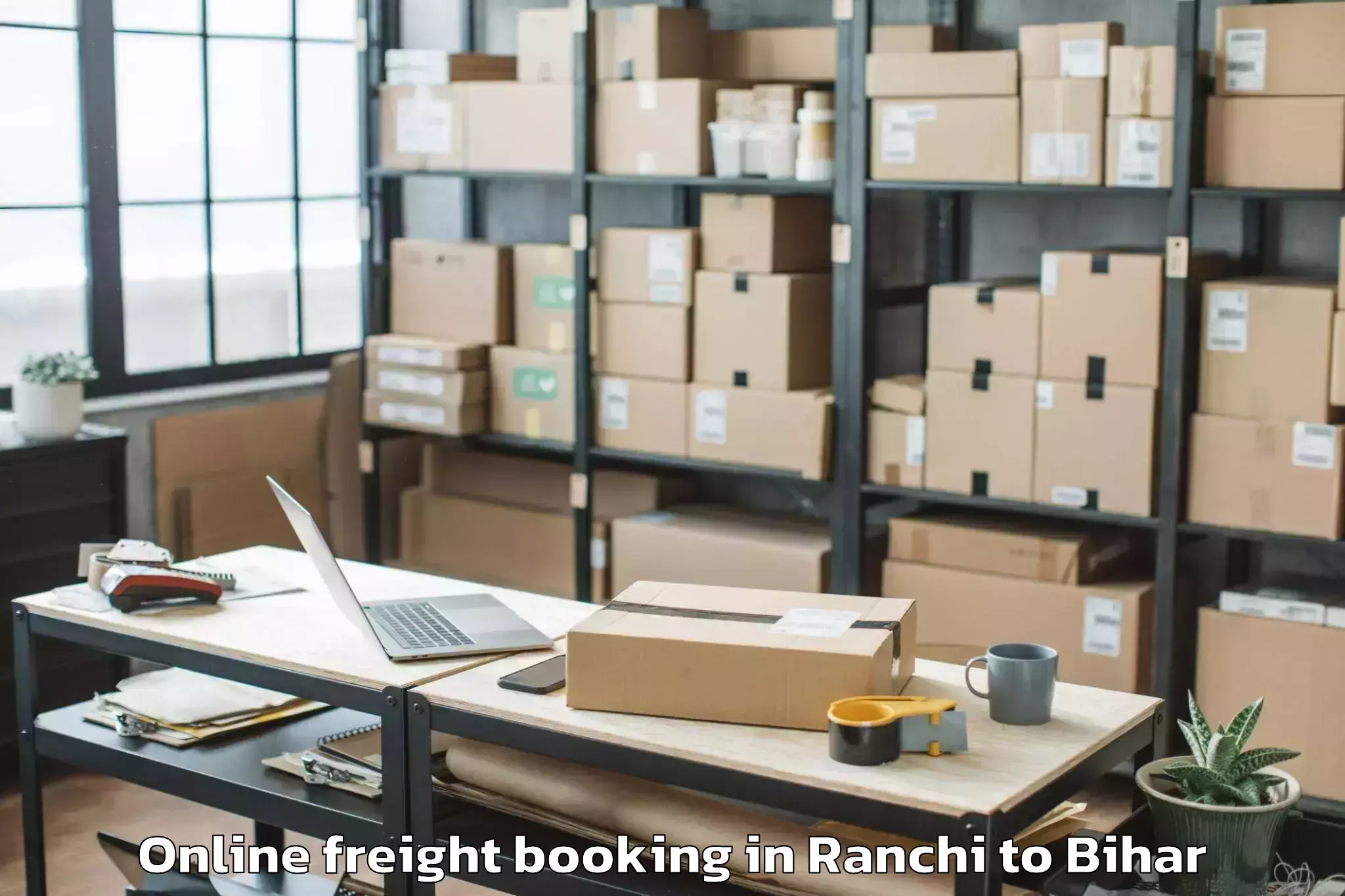 Book Ranchi to Sikta Online Freight Booking